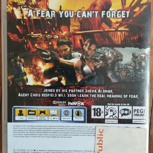 Resident Evil 5 PS3 game