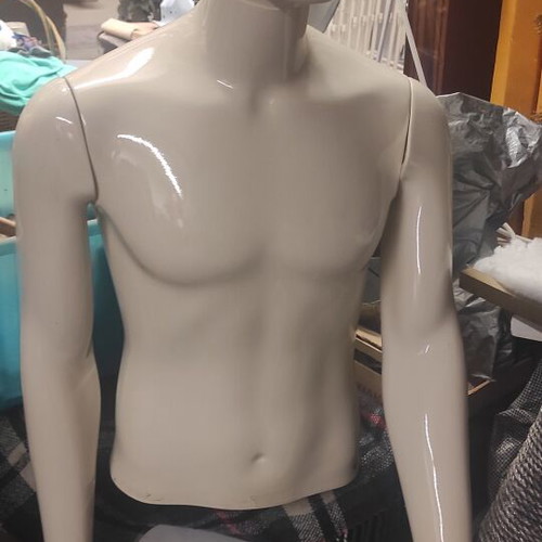 Male Display Torso Mannequin used with base