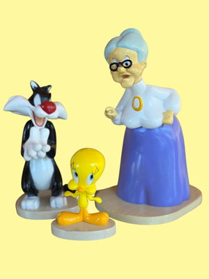 Sylvester Tweety Emma Webster Looney Tunes figures like new DeAgostini