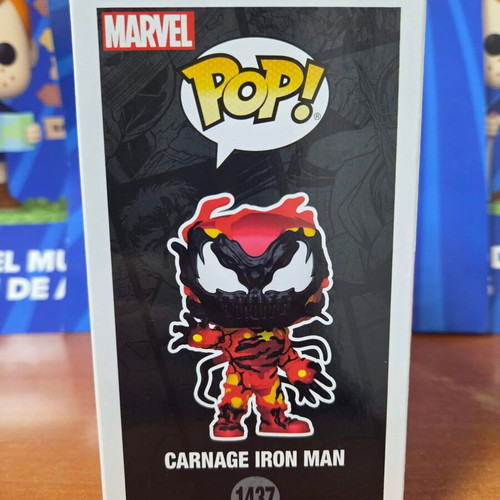 Funko Pop Marvel 1437 Carnage Iron Man figure new