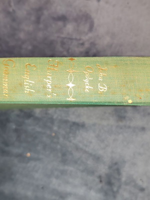 Harper's English Grammar book by John B. Opdycke, hardcover, vintage