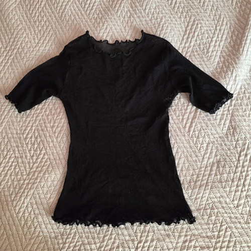 See-through top like new, black, size XS