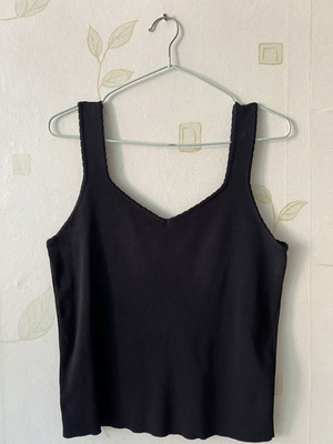Mohito Black Elastic Women's Tank Top L Like New