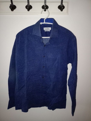 Ανδρικό πουκάμισο medium slim fit μπλε σαν καινούργιο