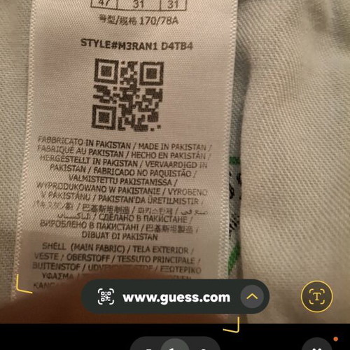 Guess men's blue pants like new