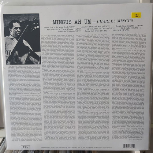 Charles Mingus Mingus Ah Um Picture LP new, jazz