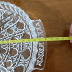 Large crystal platter like new for nuts