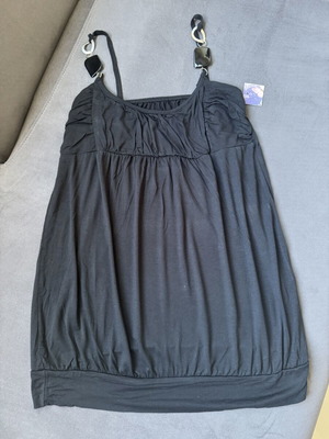 Women's Black Blouse new, size M 38 10, Made in Italy
