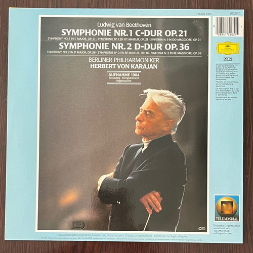BEETHOVEN - Symphonies No. 1 · No. 2 Berliner Philharmoniker Herbert von Karajan