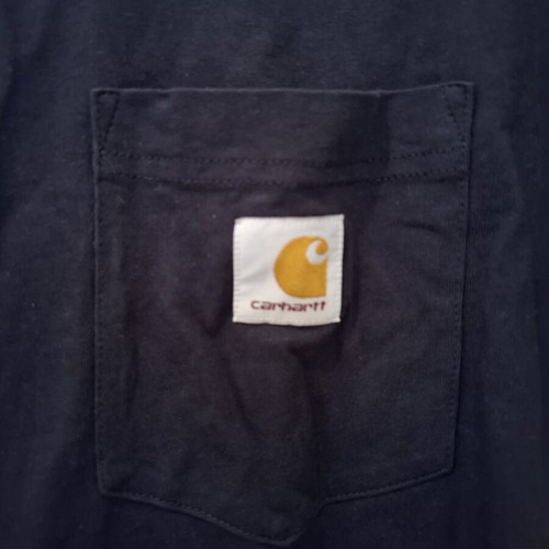 Carhartt WIP T-shirt navy blue, size large
