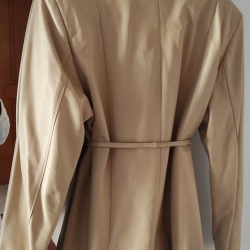 Gianni Italia leather jacket like new, size M, beige