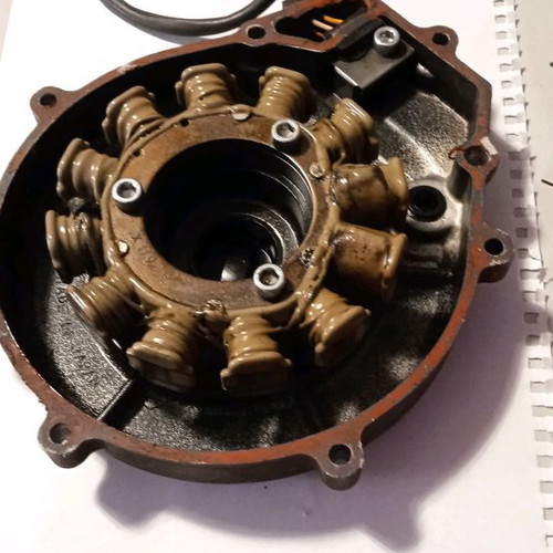 Kawasaki KLR 250 coils and cover used