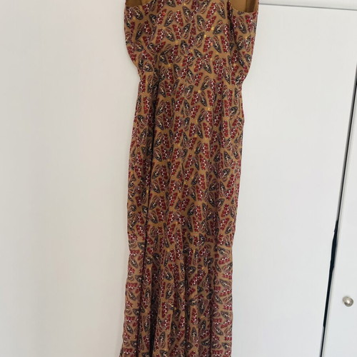 Nadia Rapti maxi dress medium, like new, brown multicolor