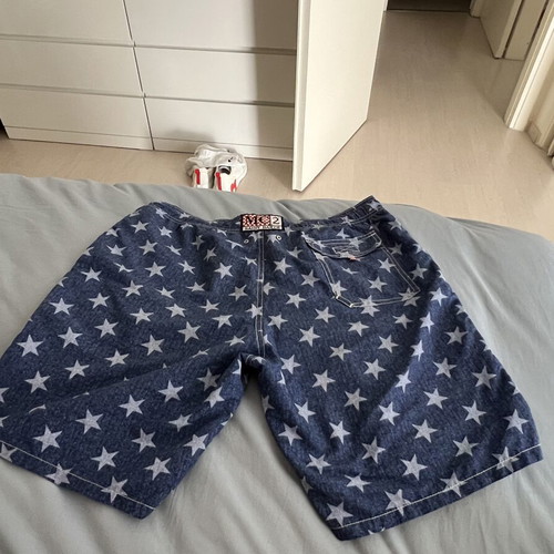 MC2 Saint Barth men's swim shorts XXL like new, white and blue