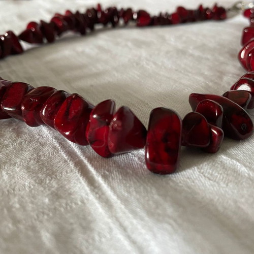 Two necklaces from semiprecious stones like new
