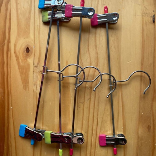 Metal trouser coat hangers pack of 4 like new