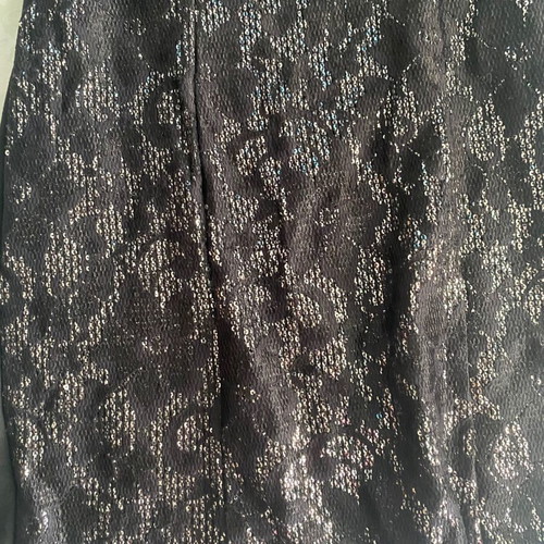 Scandalo black mini dress with one shoulder and rhinestones new