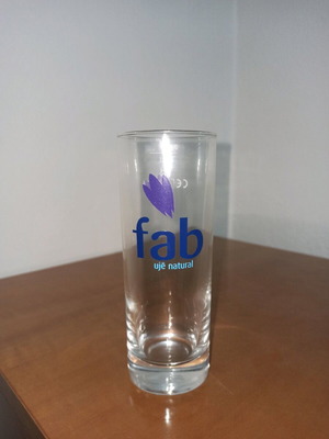 Advertising tube glasses new, pack of 6