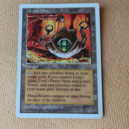 Urza's Mine Magic the Gathering 1997 Fifth Edition card used