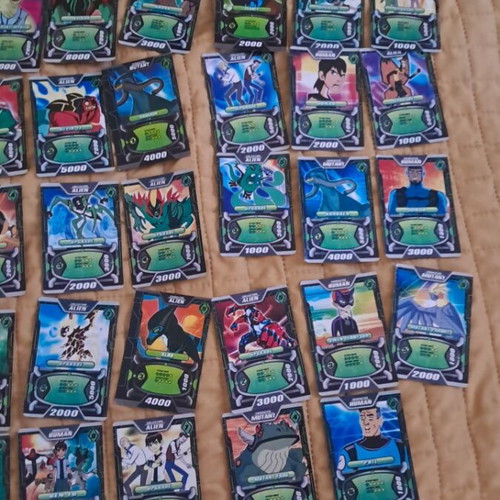 Ben 10 cards used