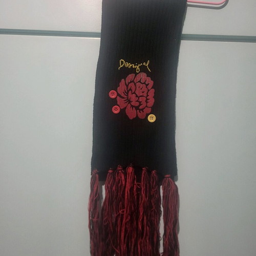 Desigual scarf like new, black, 162cm