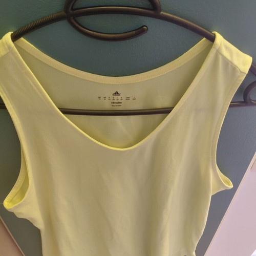 Adidas Climalite tank top neon yellow size M like new