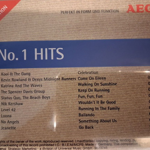 No. 1 Hits CD like new, pop, Germany 2004, 10 songs