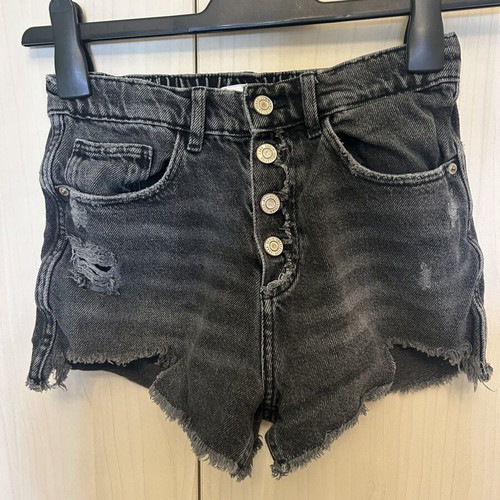 Zara denim shorts like new, size 164 cm, black