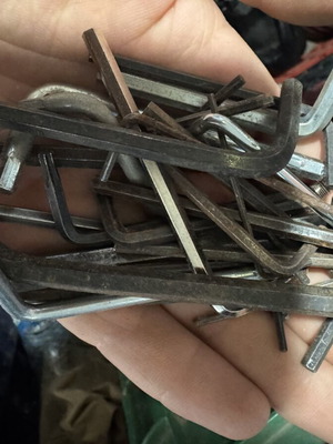 Various Allen keys set, over 25 pieces