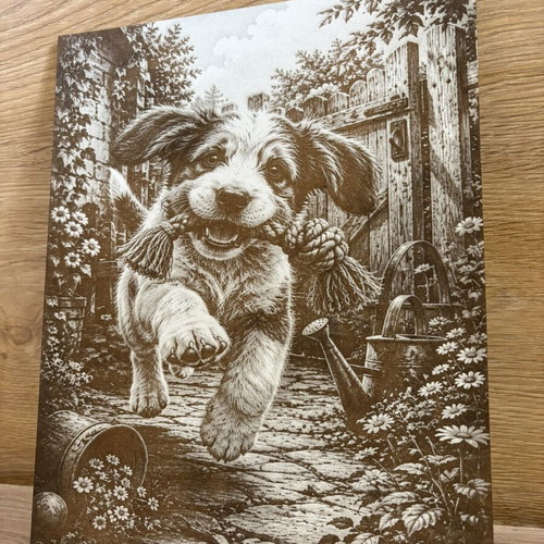Laser Engraved Picture new, 30x24 cm