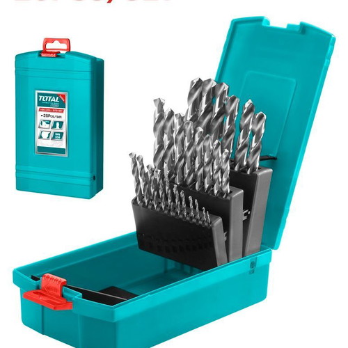 Total HSS M2 drill bit set 25 pieces new