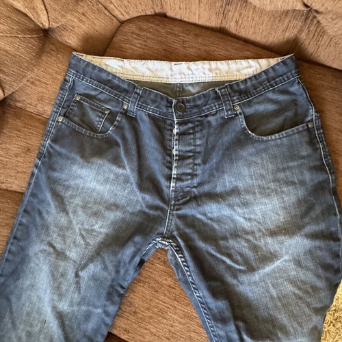 Men's Dark Blue Straight Leg Jeans W38 L36