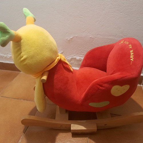 Rock My Baby Emily JR251 rocking ladybug with wooden base