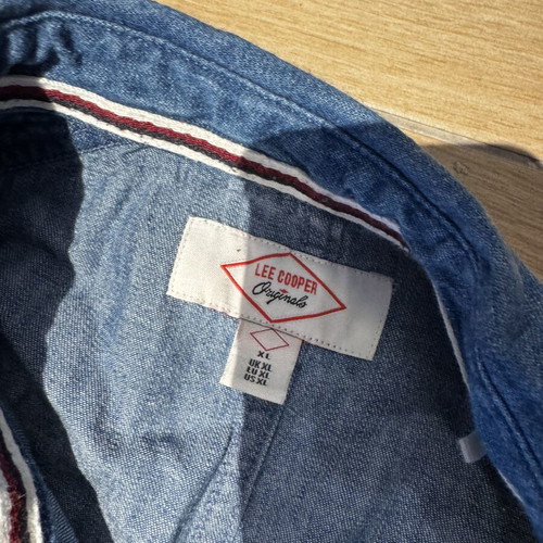 Lee Cooper men's denim shirt XL like new, blue