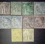 French colonial stamps collection