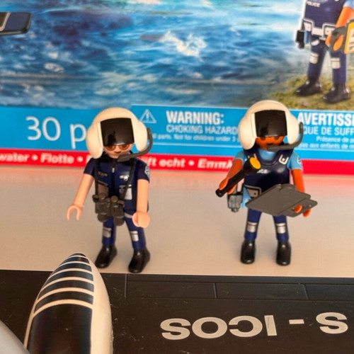 Playmobil Police Seaplane 4445 like new with box