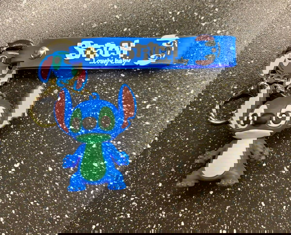 Μπρελόκ ή κρεμαστό για τσάντα Stitch μπλε