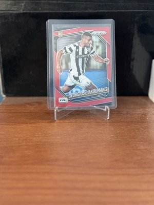 2025 Panini Prizm FIFA Giakoumakis Red/150 PAOK card