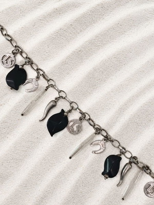 Handmade Gianniotiko Bracelet Silver 925 with Crystals and Semi-Precious Stones