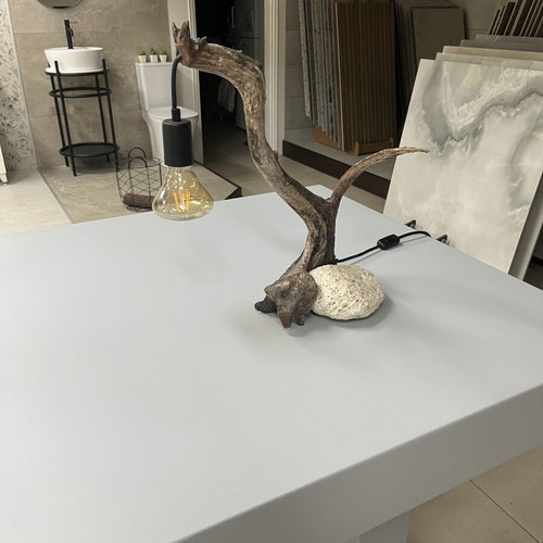 Table lamp with natural driftwood handmade