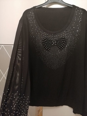 Black blouse used, size XL/L