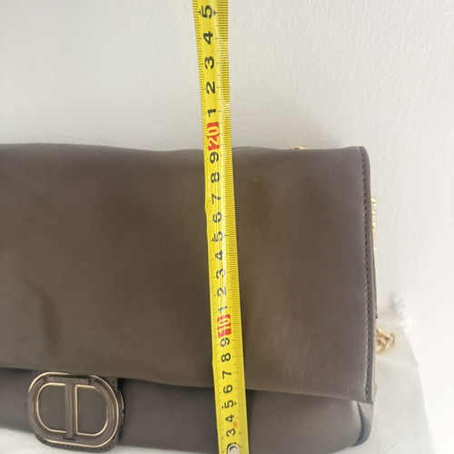 Twinset Milano shoulder bag with gold chain, taupe