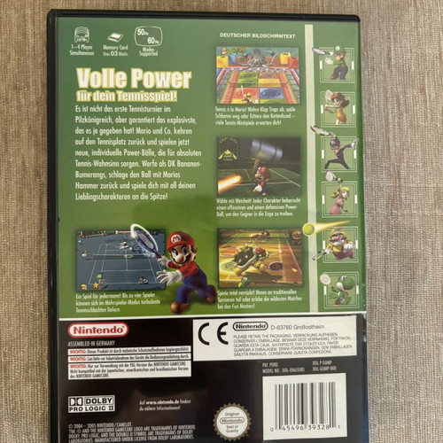 Mario Power Tennis Nintendo GameCube PAL used, complete