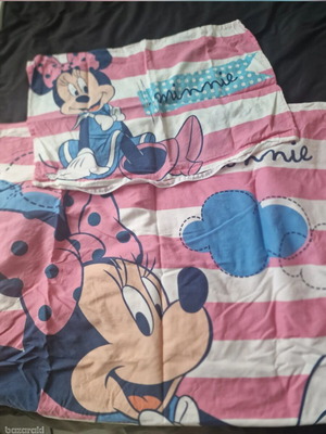 Κάλυμμα παπλώματος Minnie με μαξιλαροθήκη 140x70 σαν καινούργιο