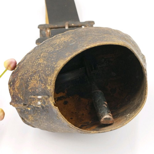 Original large old Swiss cowbell used