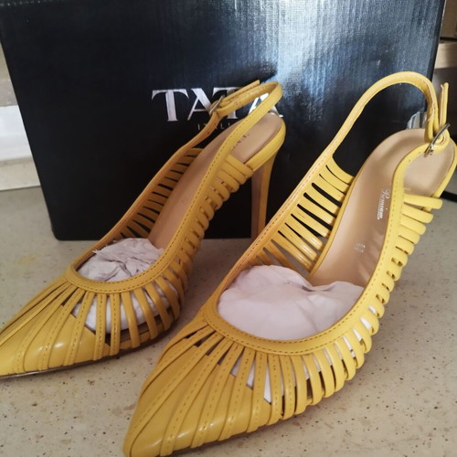 Tata Italia summer heels new, yellow, size 37
