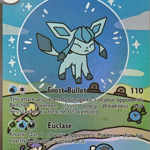 Pokemon Sylveon, Leafeon and Glaceon Bubble Cards custom