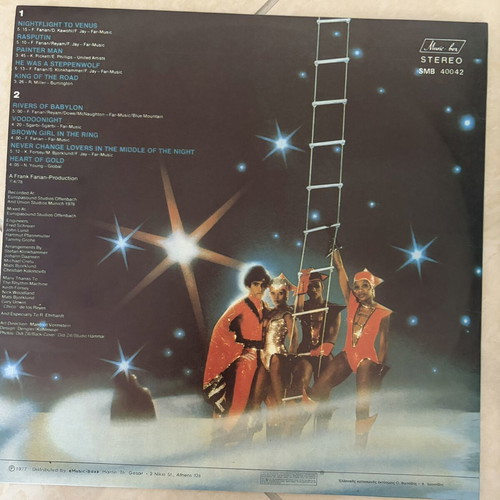 Boney M. Nightflight to Venus LP mint condition, Music Box edition