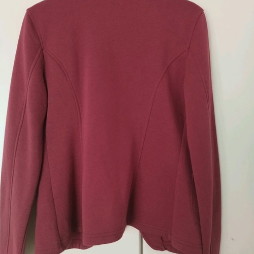 Stradivarius jacket with fleece lining like new, burgundy red