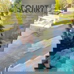 Boon Бебешка лъжица Squirt с регулируем поток от силикон в тюркоаз за 4+ месеца